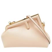 Pre-owned Leather clutches Fendi Vintage , Pink , Dames