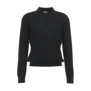 Geruite Gebreide Pullover Ritssluiting Gender , Black , Heren