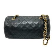 Pre-owned Leather chanel-bags Chanel Vintage , Black , Dames