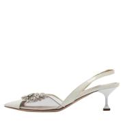 Pre-owned Leather heels Miu Miu Pre-owned , White , Dames