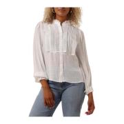 Elegante Witte Blouse Arielll Shirtls Lollys Laundry , White , Dames