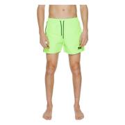 Groene zwemshorts met zakken Emporio Armani EA7 , Green , Heren