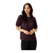 Rode Grazia Blouse met Pofmouwen IN Front , Multicolor , Dames