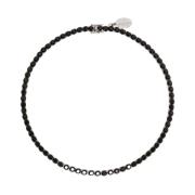 Zwarte Stenen Ketting Max Mara Weekend , Black , Dames