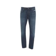 Slim Fit Destroyed Jeans Dian Dondup , Blue , Heren