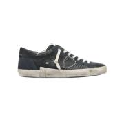 Low Top Sneakers met Destroyed Details Philippe Model , Black , Heren