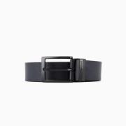 Leren Herenriem Emporio Armani , Black , Heren