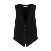 Klassieke Zwarte Kiwi Vest Max Mara , Black , Dames