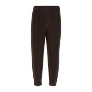 Chocolade Polyester Broek Issey Miyake , Brown , Heren