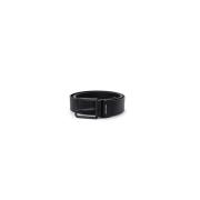 Klassieke Zwarte Gesp Riem Armani Exchange , Black , Heren