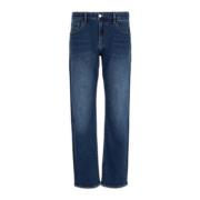 Blauwe Rits Knoop Jeans Mannen Lente/Zomer Armani Exchange , Blue , He...