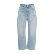 Loszittende Jeans met Inzetstukken Pinko , Blue , Dames