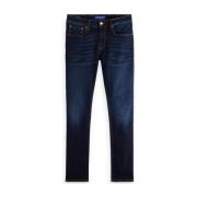 Skim Skinny Jeans Beaten Back Scotch & Soda , Blue , Heren