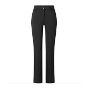 Zwarte Bella Bootcut Broek MAC , Black , Dames