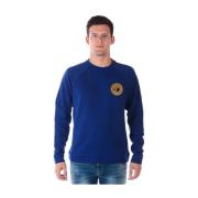 Hoodie Sweatshirt Versace , Blue , Heren