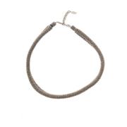 Grijze Monile Ketting met Verstelbare Sluiting Brunello Cucinelli , Gr...