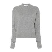 Grijze Wol-Kasjmier Trui Sportmax , Gray , Dames