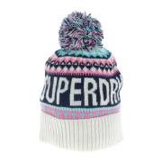 Gestreepte witte pet voor vrouwen Superdry , Multicolor , Dames