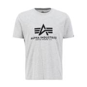 Heren Lifestyle T-shirt Alpha Industries , Gray , Heren