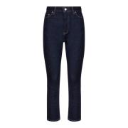 Indigo Blue Slim Leg Jeans Ganni , Blue , Dames