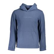 Blauwe Sweatshirt met Lange Mouwen en Geborduurd Logo Calvin Klein , B...