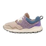 Synthetic and suede sneakers Pampas Woman Flower Mountain , Multicolor...