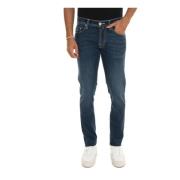 Aanpasbare Zip Stretch Denim Jeans Tramarossa , Blue , Heren