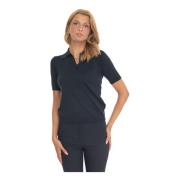 Klassieke Polo Shirt voor Heren Max Mara Weekend , Blue , Dames