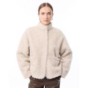 Stijlvolle Jas Louise Knit-ted , Beige , Dames