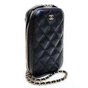 Pre-owned Leather chanel-bags Chanel Vintage , Black , Dames