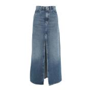 Blauwe Jeans Aw24 Dameskleding Icon Denim , Blue , Dames