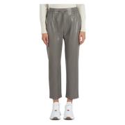 Eco-leren broek Selva Marella , Gray , Dames