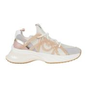 Nude Neutrale Leren Sneakers Aw24 Pinko , Multicolor , Dames