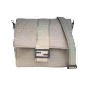 Pre-owned Fabric fendi-bags Fendi Vintage , Gray , Dames