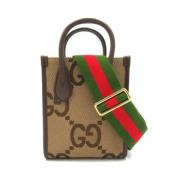 Pre-owned Canvas gucci-bags Gucci Vintage , Brown , Dames