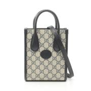 Pre-owned Canvas gucci-bags Gucci Vintage , Beige , Dames