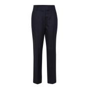 Hoge Taille Pinstripe Broek IVY OAK , Blue , Dames