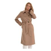 Stijlvolle Winterjas voor Vrouwen Max Mara Studio , Brown , Dames