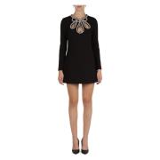 Stretch stof jurk met strass detail Marciano , Black , Dames