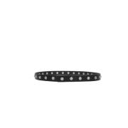 Zwart Leren Riem met Drukknopen Rick Owens , Black , Heren