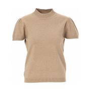 Elspeth Korte Mouw Sweater JC Sophie , Beige , Dames