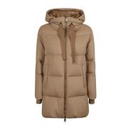 Luxe Bruine Jas met Capuchon Herno , Brown , Dames