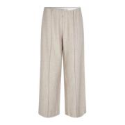 Straight-leg Beige Melange Broek Masai , Beige , Dames