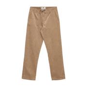 Elastisch Koord Chino Broek Anerkjendt , Beige , Heren