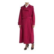 Donkerroze Trenchcoat Jas Dolce & Gabbana , Pink , Dames