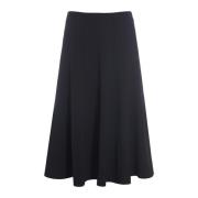 Zwarte Crepe Rok Nami 247-2412-4914 Bitte Kai Rand , Black , Dames