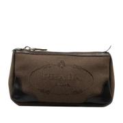 Pre-owned Canvas clutches Prada Vintage , Brown , Dames