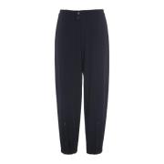 Tokyo Twill Elastische Broek Zwart Bitte Kai Rand , Black , Dames