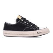 Zwarte Canvas Lage Sneakers visvim , Black , Heren