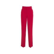 Rode Broek Aw24 Dameskleding Elisabetta Franchi , Red , Dames